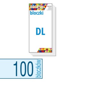 Notesy, bloczki reklamowe DL - 100 szt. 