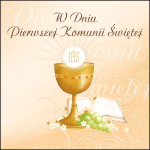 Koperta kartonowa - Pierwsza Komunia Święta - wzór PK 6005