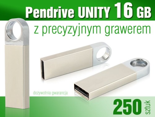 Pendrive UNITY 16 GB z grawerem - pakiet 250 szt.
