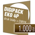Digipacki 4P EKO - Kraftliner 300g, druk biały + full kolor CMYK - 1.000 szt.