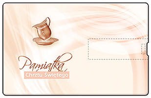 Pendrive okolicznościowy - Pamiątka Chrztu Świętego na USB - CH 5004 PCC - awers