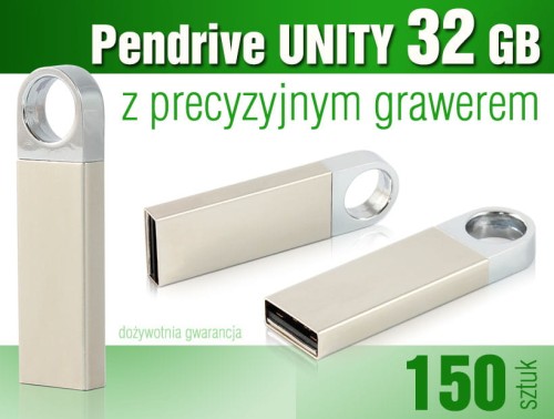 Pendrive UNITY 32 GB z grawerem - pakiet 150 szt.