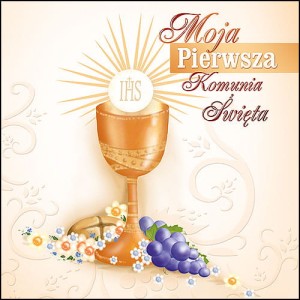 Koperta kartonowa - Pierwsza Komunia Święta - wzór PK 6012