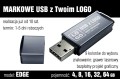 Pendrive EDGE 16 GB z grawerem - kolor szary