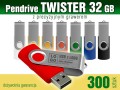 Pendrive Twister 32 GB z grawerem lub nadrukiem full kolor CMYK - pakiet 300 szt.
