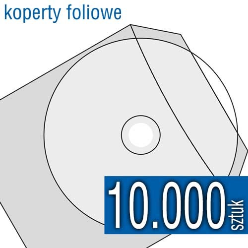koperta foliowa do płyt CD, DVD, Blu-Ray (gruba folia)