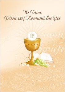 Okładki do pudełka DVD - Pierwsza Komunia Święta - wzór PK-6005