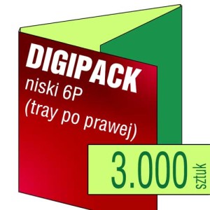 Digipack 6P (tray po prawej) - pakiet 3.000 szt.