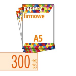 Papiery firmowe A5 - 300 szt. 