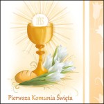 Koperta kartonowa - Pierwsza Komunia Święta - wzór PK 6006