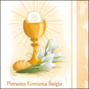 Koperta kartonowa - Pierwsza Komunia Święta - wzór PK 6006