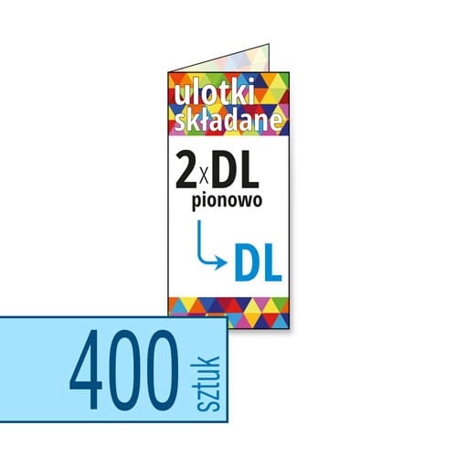 Ulotki składane 2xDL pionowo do DL w atrakcyjnej niskiej cenie
