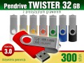 Pendrive Twister 3.0 - 32 GB z grawerem lub nadrukiem full kolor CMYK - pakiet 300 szt.