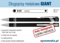 Długopisy metalowe GIANT z grawerem - kolor G-01 czarny