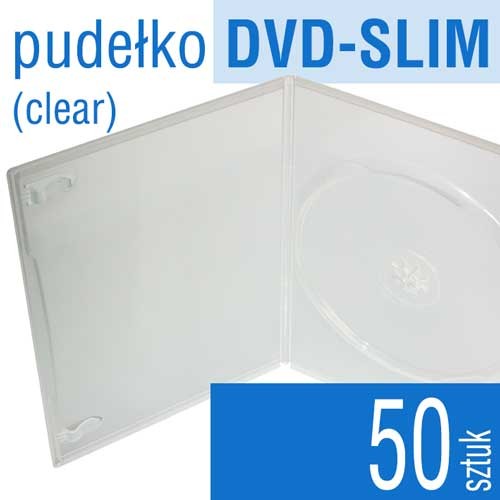 pudełko plastikowe DVD-SLIM - do płyt CD, DVD