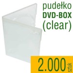 Pudełko DVD clear - pakiet 2.000 szt.