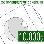 Koperta PAPIEROWA z okienkiem - pakiet 10.000 szt.