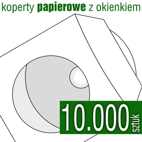 koperta papierowa do płyt CD, DVD, Blu-Ray z okienkiem