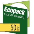 Ecopacki niskie 4P - standardowe jednołamowe, 1 płyta - 50 szt.