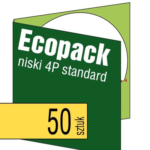 Ecopacki niskie 4P - standardowe jednołamowe, 1 płyta - 50 szt.