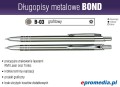 Długopisy metalowe BOND z grawerem - kolor B-03 grafitowy