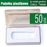 Pudełko plastikowe do pendriva COLOUR / TWISTER - pakiet 50 szt.