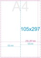 Ulotki składane A4 do 105x297 mm