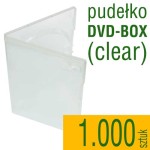 Pudełko DVD clear - pakiet 1.000 szt.