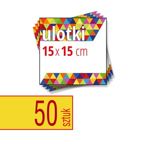 Ulotki 15x15 cm w atrakcyjnej niskiej cenie