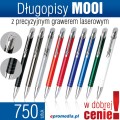 Długopisy metalowe MOOI z grawerem laserowym - komplet 750 szt.