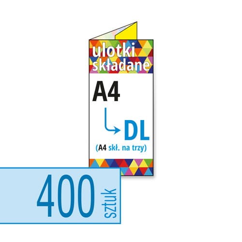 Ulotki składane A4 do DL w atrakcyjnej niskiej cenie