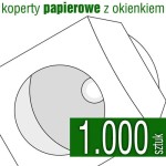 Koperta PAPIEROWA z okienkiem - pakiet 1.000 szt.