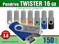 Pendrive Twister 3.0 - 16 GB z grawerem lub nadrukiem full kolor CMYK - pakiet 150 szt.