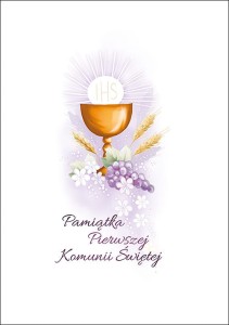 Okładki do pudełka DVD - Pierwsza Komunia Święta - wzór PK-6014