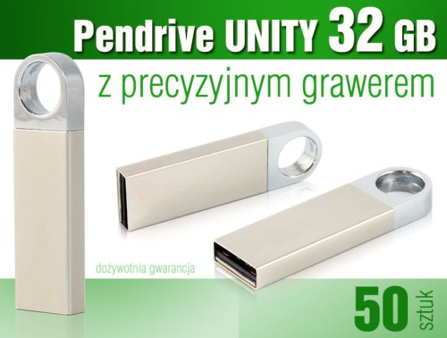 Pendrive UNITY 32 GB z grawerem - pakiet 50 szt.
