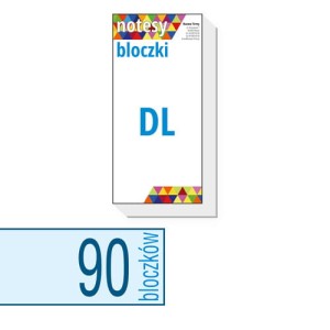 Notesy, bloczki reklamowe DL - 90 szt. 