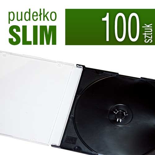 pudełko plastikowe SLIM do płyt CD, DVD