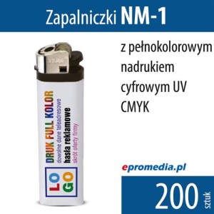 Zapalniczki NM-1 z nadrukiem - pakiet 200 szt.