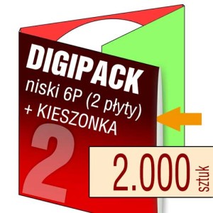Digipack 6P (na 2 płyty, KIESZONKA) - pakiet 2.000 szt.