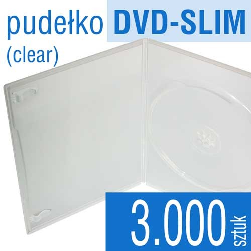 pudełko plastikowe DVD-SLIM - do płyt CD, DVD