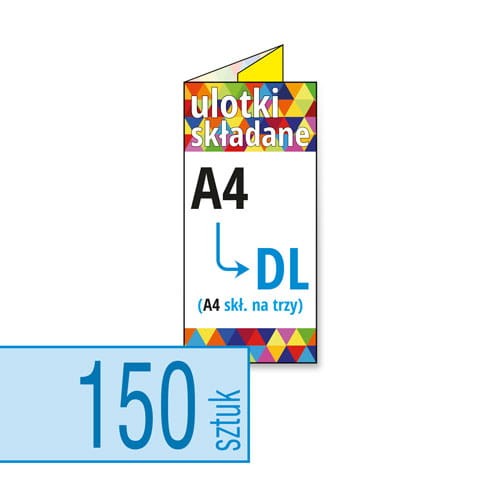 Ulotki składane A4 do DL w atrakcyjnej niskiej cenie