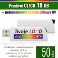Pendrive CLICK 16 GB z nadrukiem full kolor - komplet 50 szt.