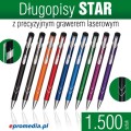 Długopisy metalowe STAR z grawerem laserowym - pakiet 1.500 szt.