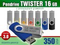 Pendrive Twister 3.0 - 16 GB z grawerem lub nadrukiem full kolor CMYK - pakiet 350 szt.