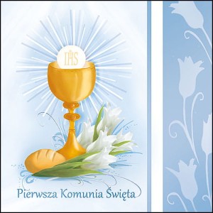 Koperta kartonowa - Pierwsza Komunia Święta - wzór PK 6007