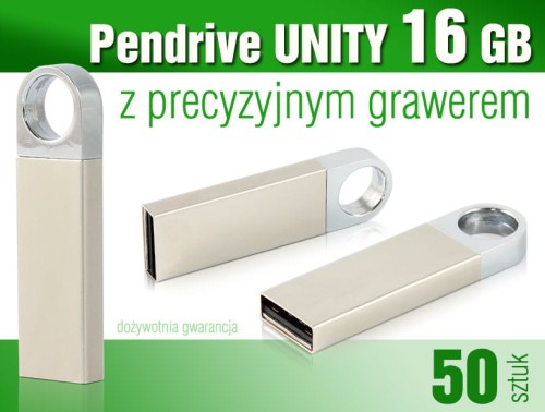 Pendrive UNITY 16 GB z grawerem - pakiet 50 szt.