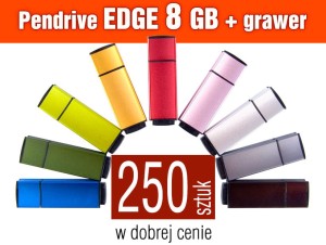Pendrive EDGE 8GB z grawerem - pakiet 250 szt.