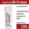 zapalniczki EB 15 OPENER (z otwieraczem) z nadrukiem pełnokolorowym