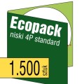 Ecopacki niskie 4P - standardowe jednołamowe, 1 płyta - 1.500 szt.