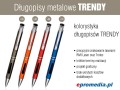 Długopisy metalowe TRENDY z grawerem - dostępna kolorystyka
